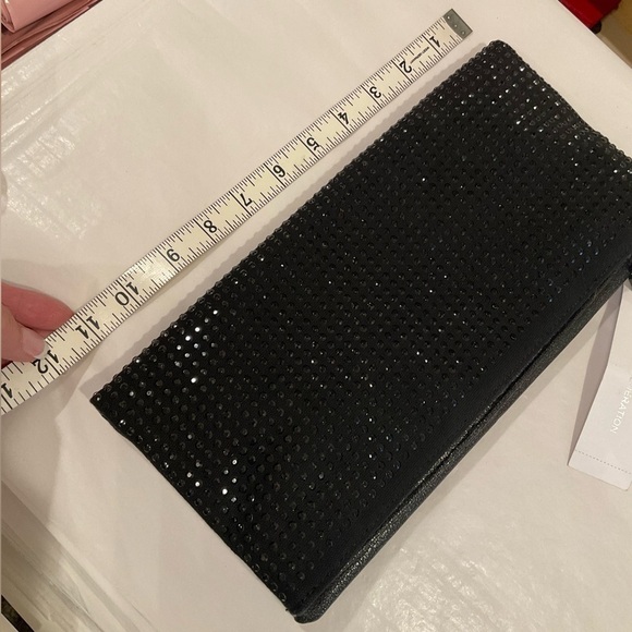 BCBG black crystal detailed clutch - Picture 11 of 12